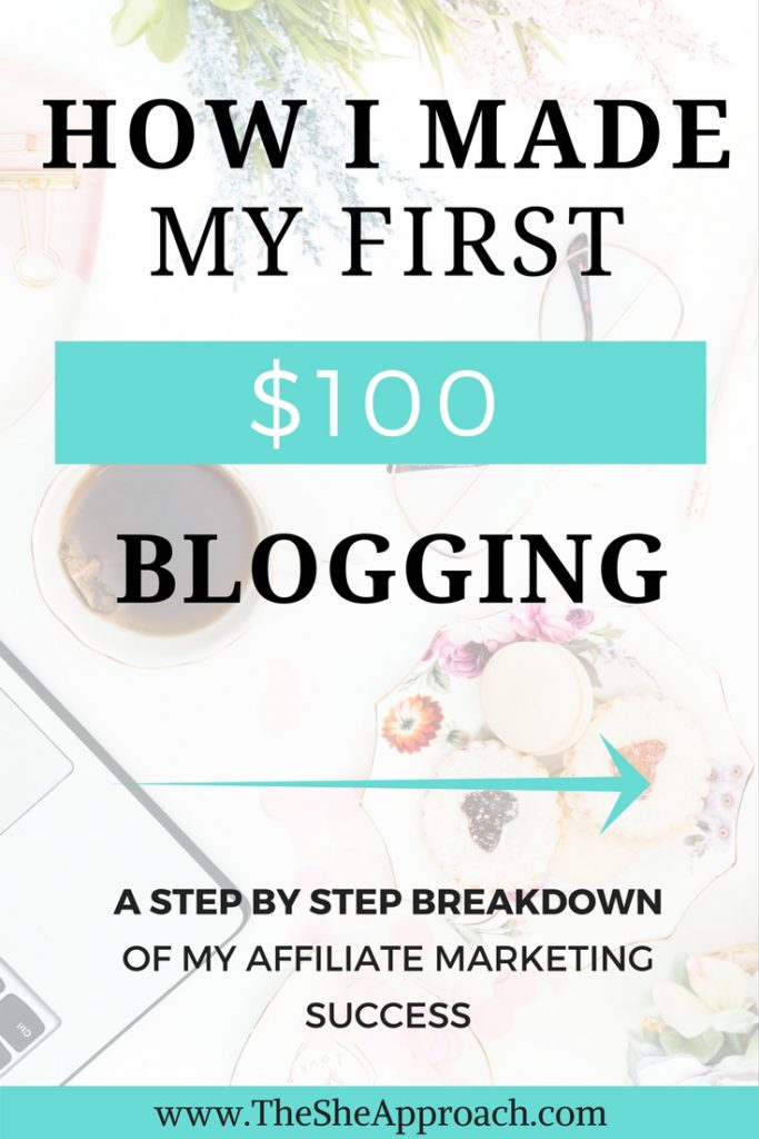 Learn how I made my very first $100 blogging and the strategy behind it. I share my affiliate marketing strategy and more tips for newbie bloggers.