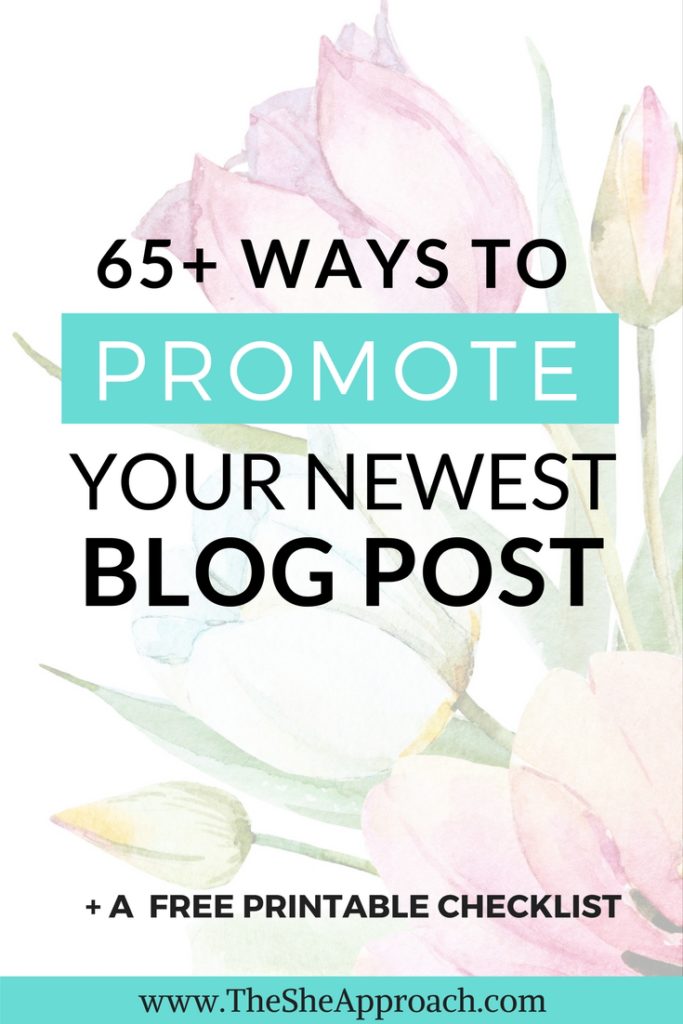 Looking for ideas on where to promote your blog posts and get more traffic to your blog? Get my free printable list and grow your blog today! 